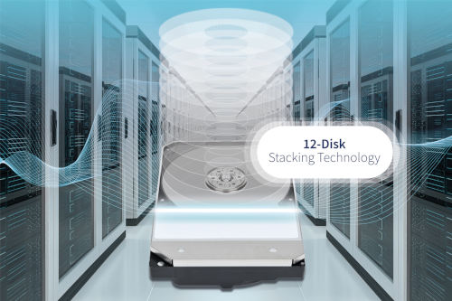 tecnologia apilamiento toshiba de 12 discos